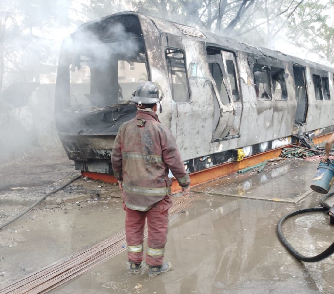 Se registró un incendio en el Museo de Transporte en Caracas